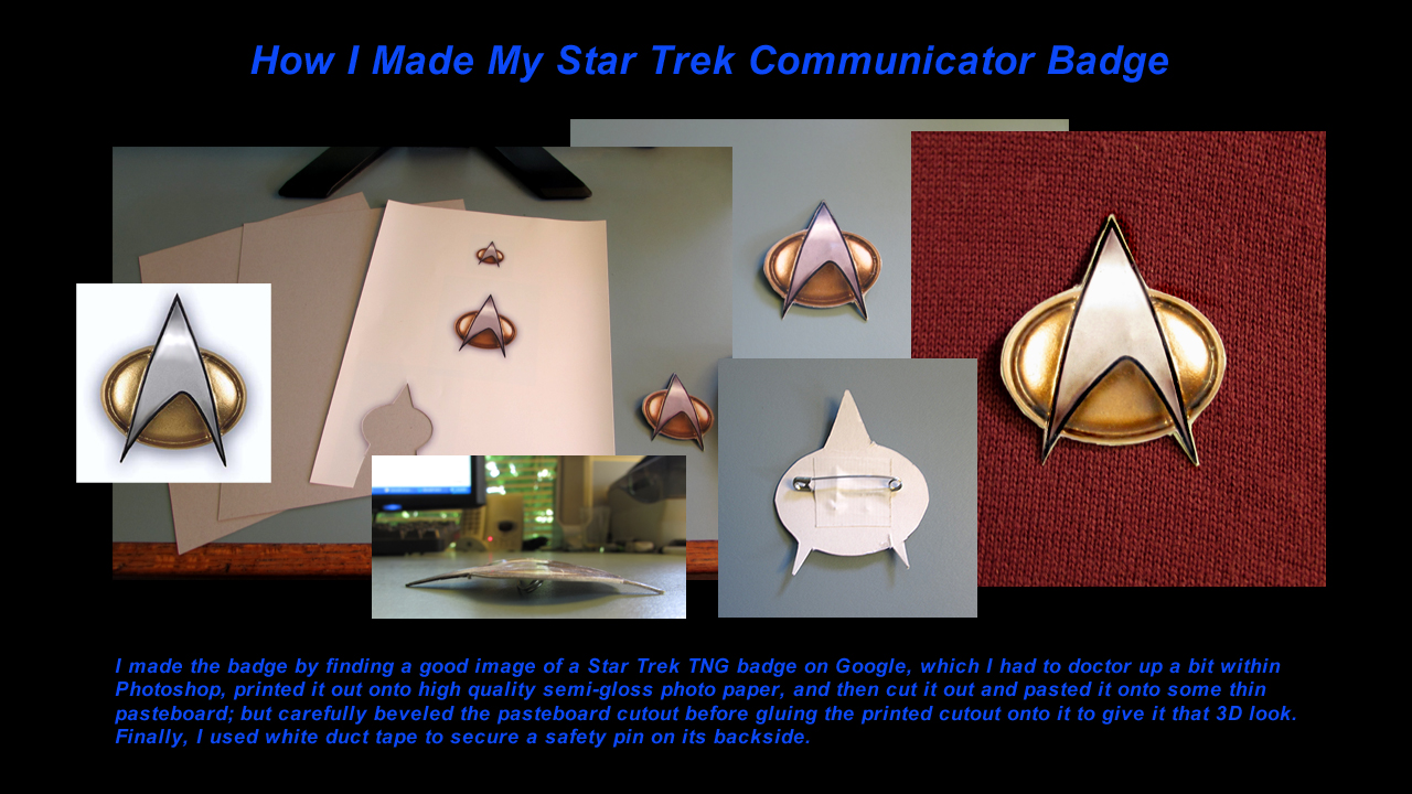 How I Made My Star Trek Communicator Badge